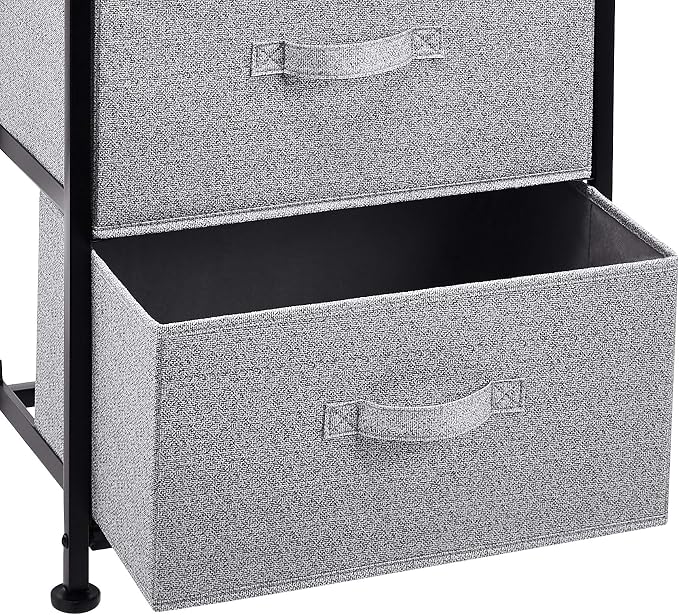 Amazon Basics Fabric 4-Drawer Storage Organizer Unit for Bedroom Closet, Black - Image 4