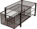Deco Brothers Stackable Pull Out Cabinet Sliding Basket with Divider, Large | Under Sink Organizer, Bronze by DecoBrothers