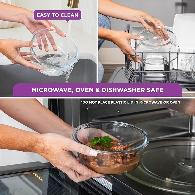 HOLDN’ STORAGE Food Storage Containers With Vacuum Sealing, Set of 6 | Glass Containers, One Electronic Pump, Keep Food Fresh Longer, BPA-Free Glass, Leak-Proof, Ideal for Meal Prep, Marinating - Image 7