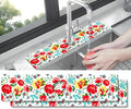 Kitchen Sink Splash Guard Faucet Mat -2 PC Super Absorbent Fast Drying Mat Sink Gadgets-Splash Guard Behind Faucet Drip Catcher for Kitchen, Bathroom,Sink Mat, Dish Drying Mat, Bathroom(23.5" X 5.5" ) by THIDEAPE