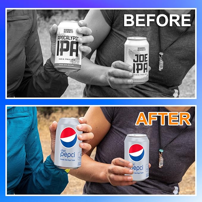 BeerSkin Silicone Can Covers 12 oz (355 ml) - Soda Can Cover - 2 Pk | Silver Diet, Reusable, Travel, Camping, Beach Days, Outdoor Parties, Fun Beverage Accessories, Gift for Outdoor Lovers - Image 4