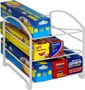Deco Brothers Wrap Organizer Rack for Kitchen Cabinet, White | for Small / Standard Box, Height Clearance 2-1/2" by DecoBrothers
