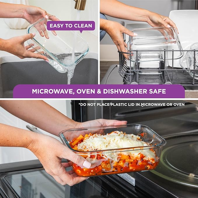 HOLDN’ STORAGE Food Storage Containers With Vacuum Sealing, Set of 10 | Glass Containers, Two Pumps, Keep Food Fresh Longer, BPA-Free Glass, Leak-Proof, Ideal for Meal Prep, Marinating - Image 7
