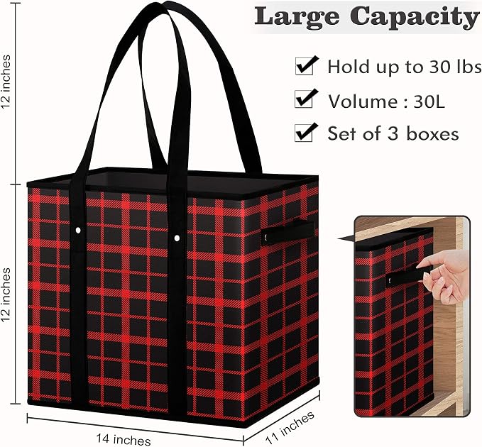 Reusable Grocery Bags 4 Pack, Foldable & Water Resistant Shopping Bags | Large Grocery Tote Bag Water Resistant Shopping Bags Foldable Grocery Bag for Clothes,Shoes and Picnic - Image 5