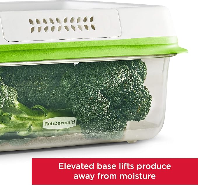 Rubbermaid FreshWorks Produce Saver, Large Produce Storage Containers, 4 Piece Set - Image 3