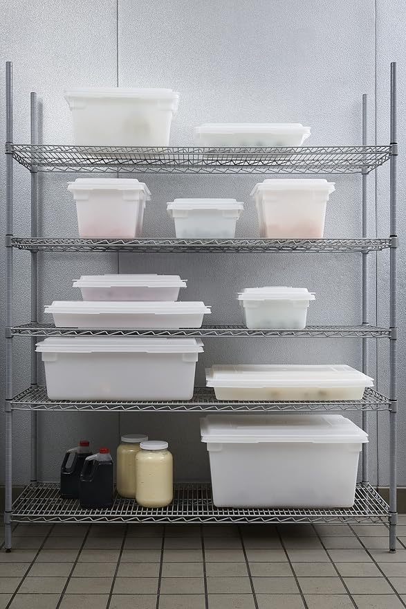 Rubbermaid Commercial Products Food Storage Box, 8.5 Gallon Capacity, White, for Restaurant/Kitchen/Cafeteria - Image 2