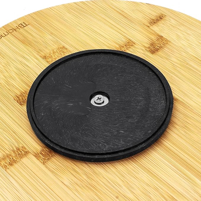 TB Home 10 Inch Bamboo Lazy Susan Turntable for Kitchen, Cabinet or Pantry | Keep spices, sauces, condiments, and seasonings within reach. Sized for kitchen cabinets, pantries, and countertops. - Image 6