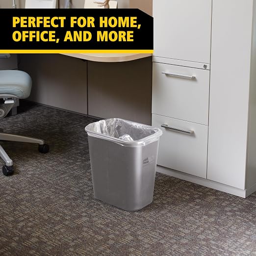 Rubbermaid Commercial Products Resin Wastebasket/Trash Can, 7-Gallon/28-Quart, Gray, Plastic, for Bedroom/Bathroom/Office, Fits Under Desk/Sink/Cabinet - Image 4