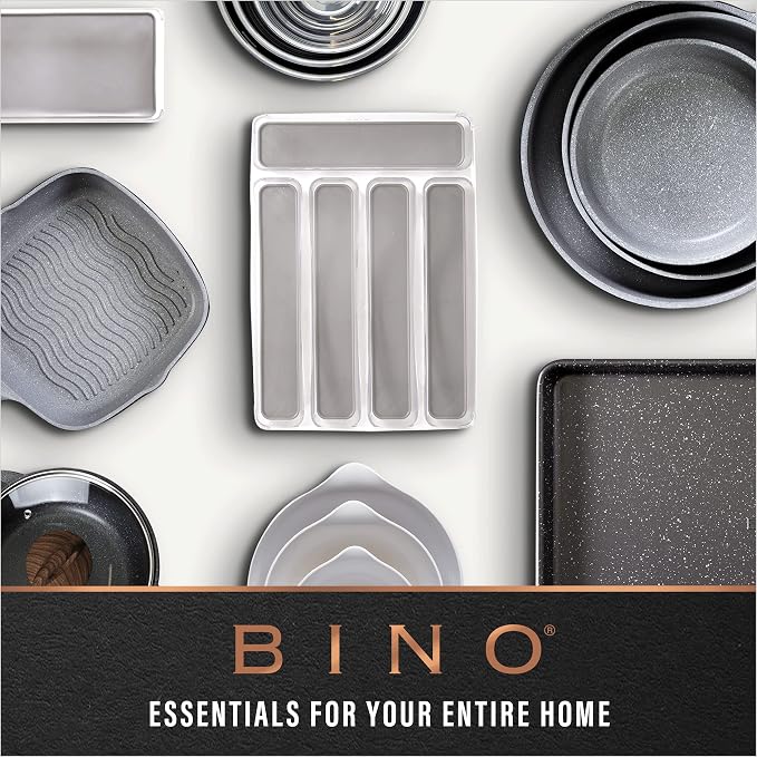 BINO | Plastic Storage Bins, Medium - 2 Pack | THE LUCID COLLECTION | Multi-Use Built-In Handles | BPA-Free | Clear Storage Containers | Fridge Organizer | Pantry & Home Organization - Image 9
