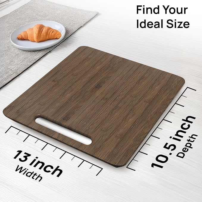 Ibyx Appliance Slider, Sliding Tray for Coffee Maker, 13 x 10.5 in, Brown | For Coffee Maker & Heavy Kitchen Appliances, Easy Slide, Made of Premium Bamboo, Space-Saving Kitchen Organizer 40lb Capacity - Image 3