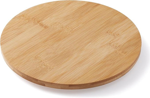 10 Inch Bamboo Lazy Susan Organizer Turntable for Kitchen Cabinet Table Refrigerator Lazy Susans Spice Rack for Pantry Countertop Organization by oridom