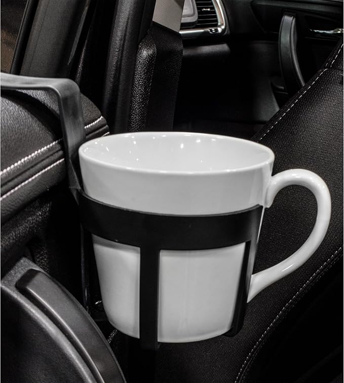 Custom Accessories Large Car Door Cup Holders, Black, 48-Piece | Universal Auto Cup Holders for Cars and Trucks, Car Window Cup Holder, Fits Drinks up to 44 Oz - Image 3