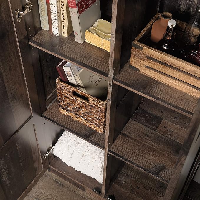 Sauder Select Storage Cabinet, Pantry Cabinet Kitchen Storage with Adjustable Shelves, Utility Room Storage Cabinet, in Reclaimed Pine - Image 7