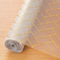 Cooyes Shelf Liner for Kitchen Cabinets – Non-Adhesive Waterproof Drawer Liner – Durable EVA Material Easy-to-Cut Shelf Paper for Refrigerator, Cupboard, Dresser with Modern Pattern by Cooyes