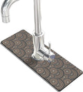 Kitchen Sink Splash Guard Faucet Mat Super Absorbent Fast Drying Mat Sink Gadgets Splash Guard Behind Faucet Drip Catcher for Kitchen (Grey, 15x5.5in) by THIDEAPE