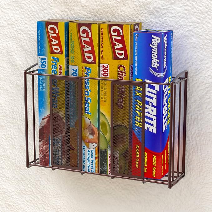 Simple Houseware Over Cabinet Door Mesh Organizer, Mesh Bronze | 12.5" W x 3.75" D x 18" H - Image 4