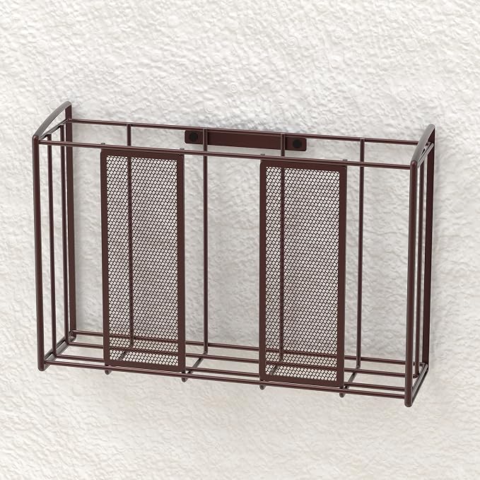 Simple Houseware Over Cabinet Door Mesh Organizer, Mesh Bronze | 12.5" W x 3.75" D x 18" H - Image 5